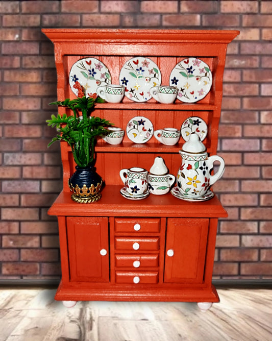 Dollhouse miniature China cabinet 1:12 scale