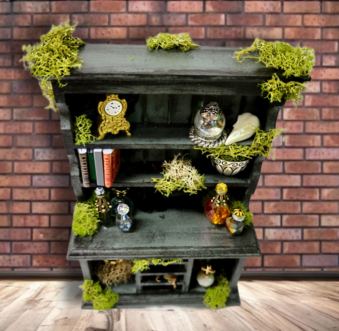 Dollhouse curio cabinet miniature curiosity furniture 1:12