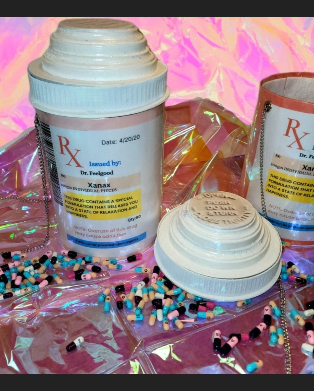 Prescription Pill Bottle Novelty purse First aid/medicine bag box Xanax