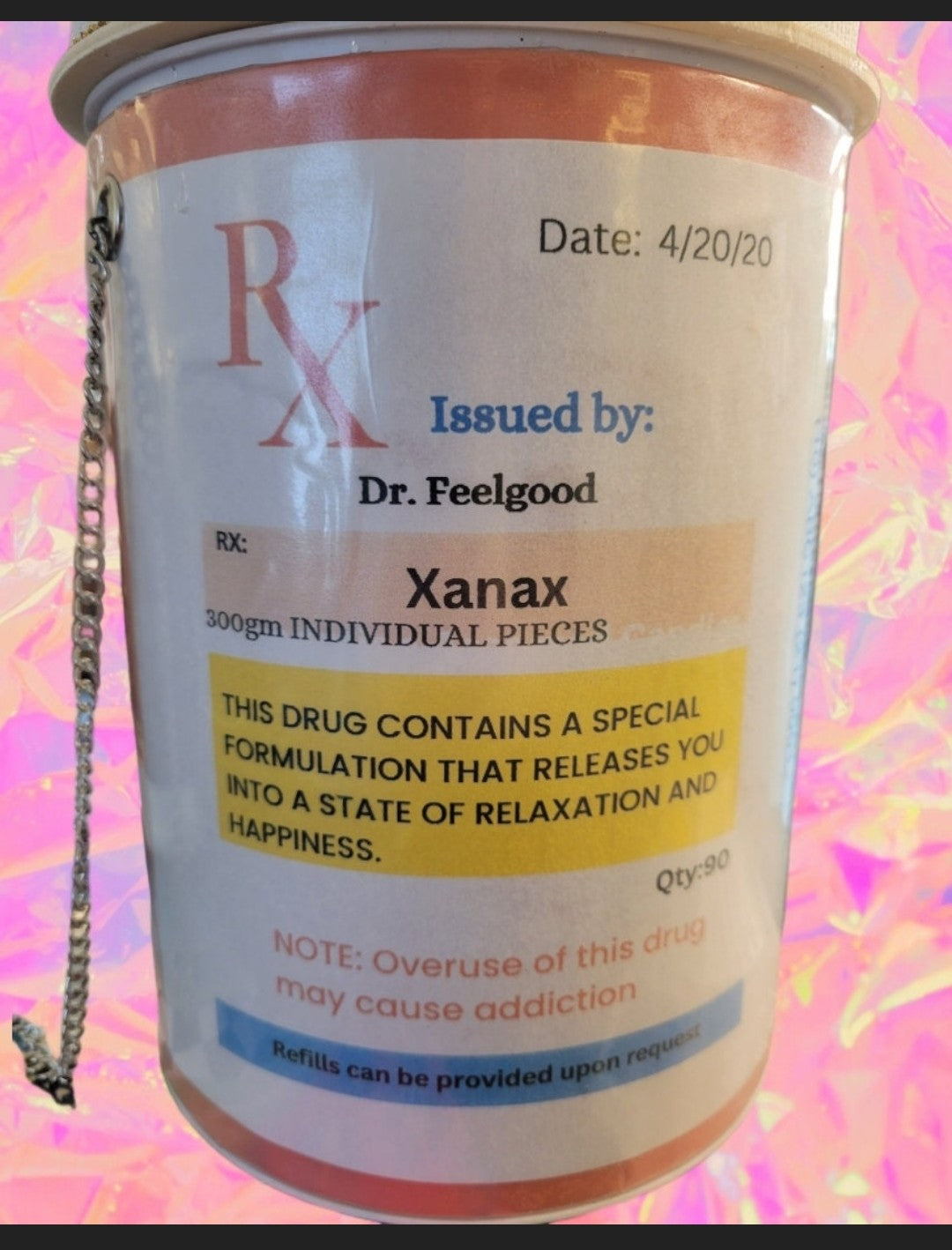 Prescription Pill Bottle Novelty purse First aid/medicine bag box Xanax